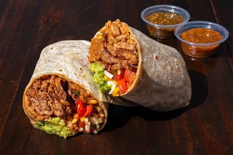 salads and burritos