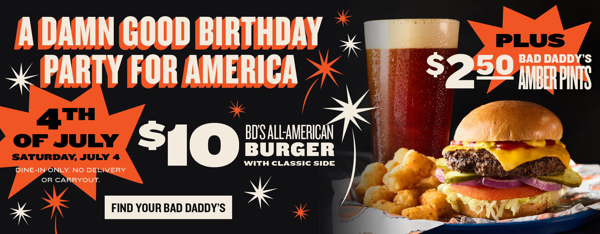 Celebrate National Onion Ring Day at Bad Daddy's | Half Off Onion Rings with any Entree on Monday June 22